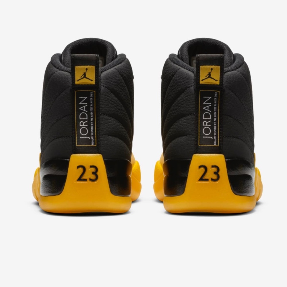 Nike Air Jordan 12 Retro Black University Gold - Picture 10 of 11